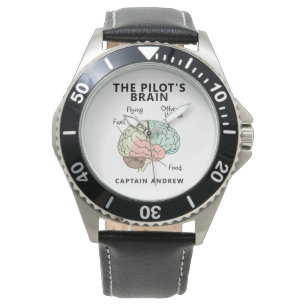 Montre Nom de pilote moderne   Citation drôle d'aviation
