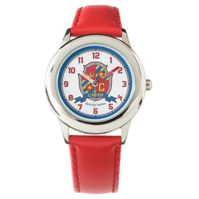 Montre Nom des cadets signifiant crête rouge bleu jaune l (devant)
