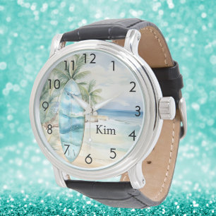 Montre Nom des palmiers de plage de surbord