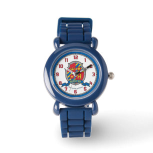 Montre Nom du chasseur signifiant crête de lion rouge ble