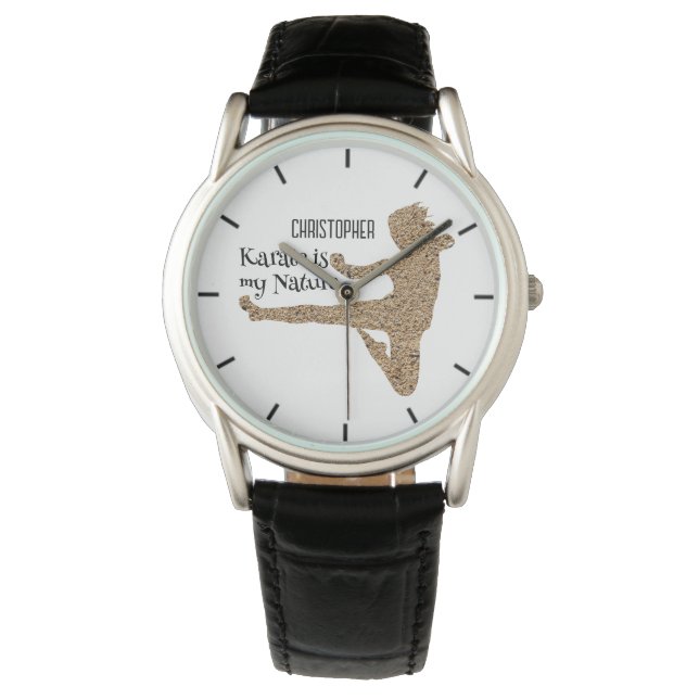 Montre Nom du karaté Art martial japonais (devant)