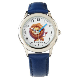 Montre Nom du lion mignon garçons ajouter
