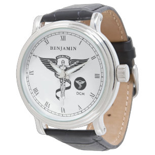 Montre Nom fait sur commande du symbole de médecine de