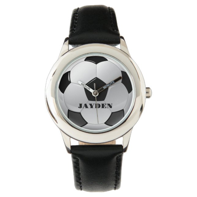 Montre Nom personnalisé Football Personnalisé Garçons Reg (devant)