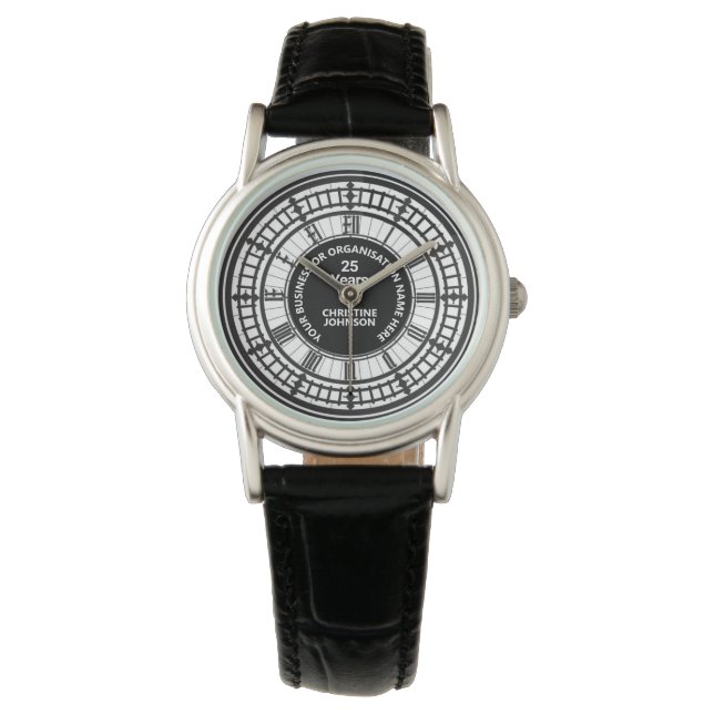 Montre Nombre d'années de service long entreprise ou entr (devant)