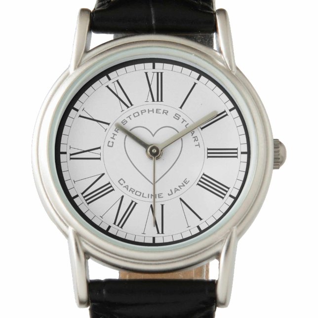 Montre Noms des amoureux sur un Valentin (Créateur téléchargé)