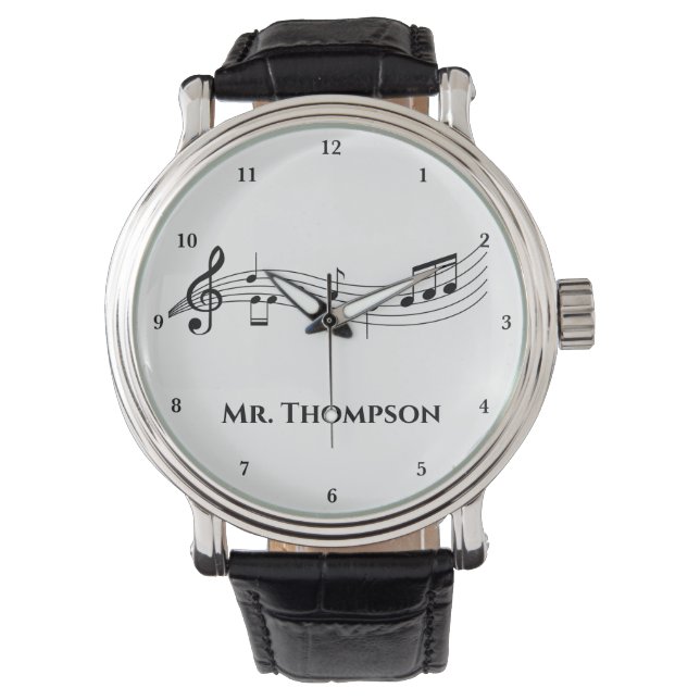 Montre Notes musicales Bande ou chorale Enseignant Musiqu (devant)