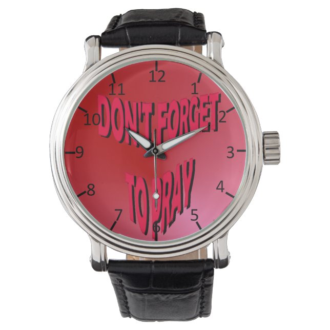 Montre N'oublie pas de prier (devant)