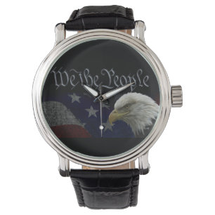 Montre Nous Le Peuple Aigle Bald Étoiles & Stripes Patrio