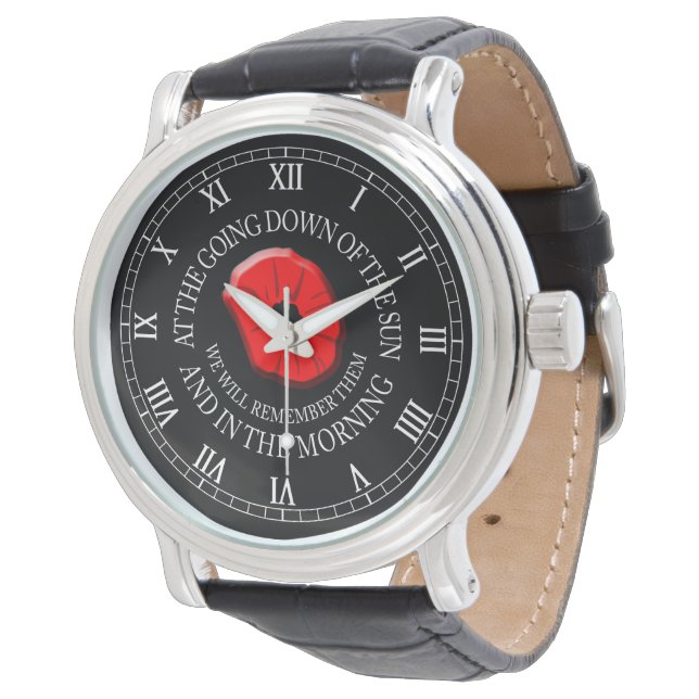 Montre Nous Nous En Souviendrons. Pavot. (Incliné)