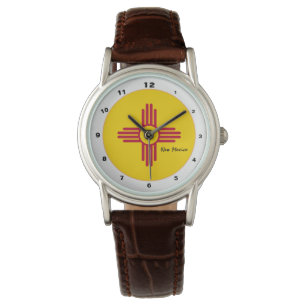 Montre Nouveau drapeau mexicain & Nouveau Mexique mode US