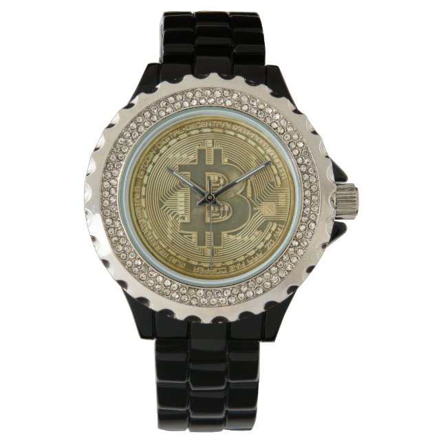 Montre Nouveau look Gold Bitcoin (devant)