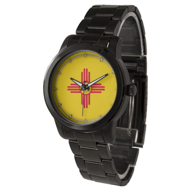 Montre Nouveau-Mexique État Drapeau (Incliné)