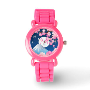 Montre Nuit Sakura du Japon de ressort de fleurs de