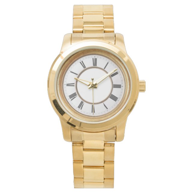 Montre numérique romaine or Unisex (devant)