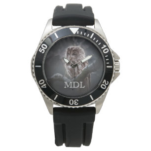 Montre Numéro de photo de la chouette de nuit