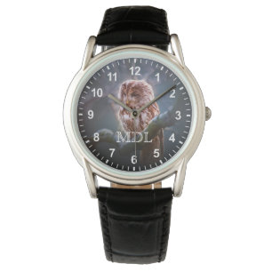 Montre Numéro de photo de la chouette de nuit