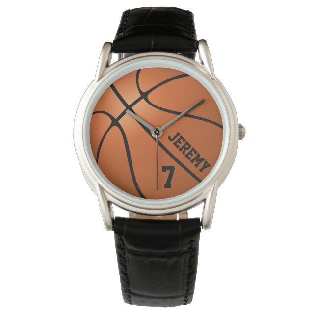 Montre Numéro d'entraîneur du joueur de basket-ball perso (devant)