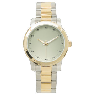 Montre Numéros de surdimensionnement Unisex Gold