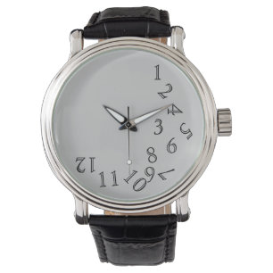 Montre numéros de temps d'heure fous
