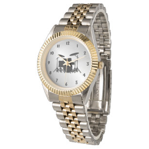 Montre Numéros noirs de l'ensemble de tambour