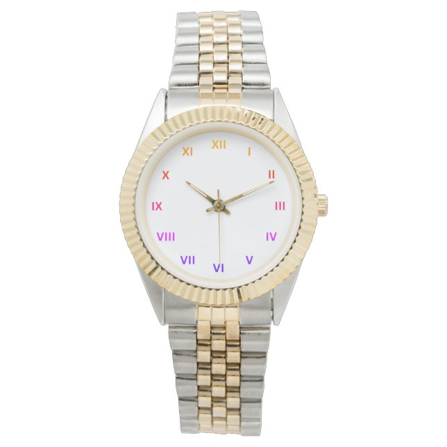 Montre Numéros Romains Matellic Moderne Bracelet élégant (devant)