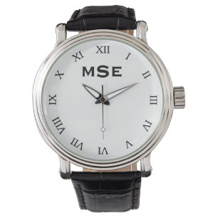 Montre Numéros romains monogrammes