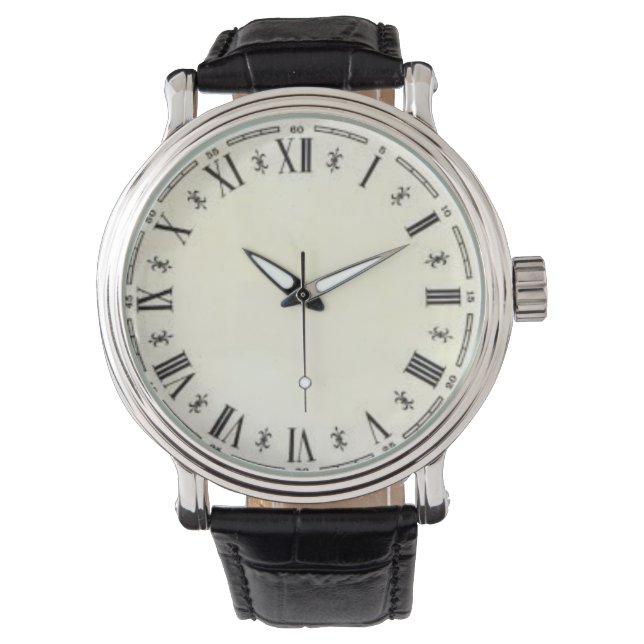 Montre Numéros romains Numéro moderne grand Facile à lire (devant)