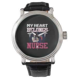 Montre Nurse Gift   My Heart Belongs Nurse