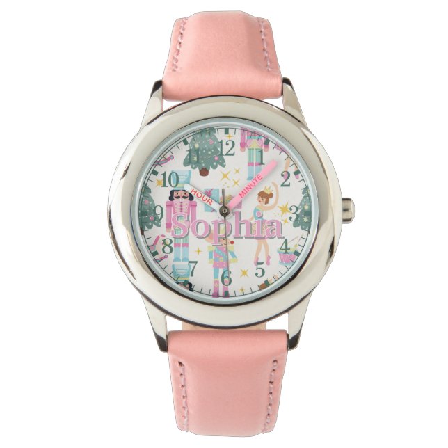 Montre Nutcracker de Noël personnalisée | Cadeau p (devant)