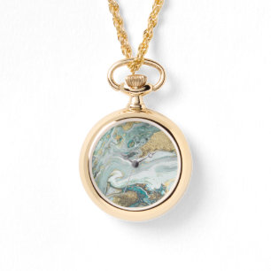 MONTRE OBSERVATION EN MARBRE OPAL BLEU SPARKLE 2 BANDE