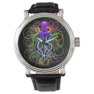 Montre Octopus Luminescence psychédélique
