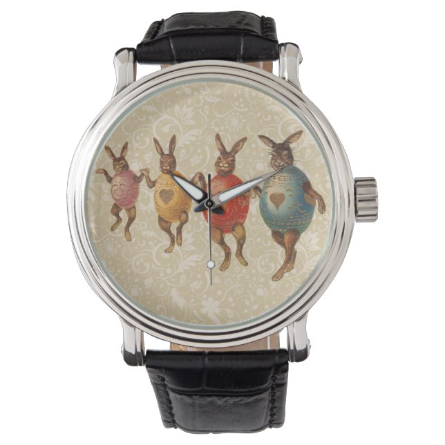 Montre Oeufs dansants lapins de Pâques (devant)