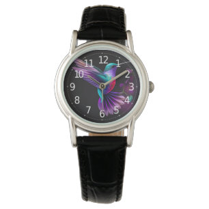 Montre Œuvre d'art élégante et colorée de colibri sarcell