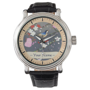 Montre Ohno Bakufu Cerisier Fleurs de bleuets hanga