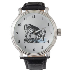 Montre Oie dans le ruisseau