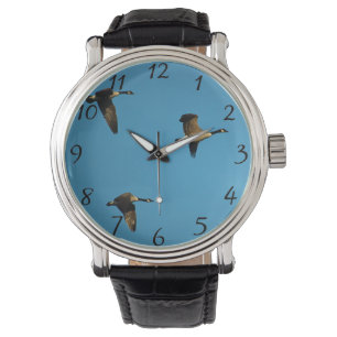 Montre Oies canadiennes en vol 