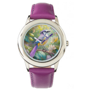 Montre Oiseau fantastique Geai à touffe violette
