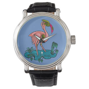 Montre Oiseau mécanique, Robot mécanique Flamant rose ros