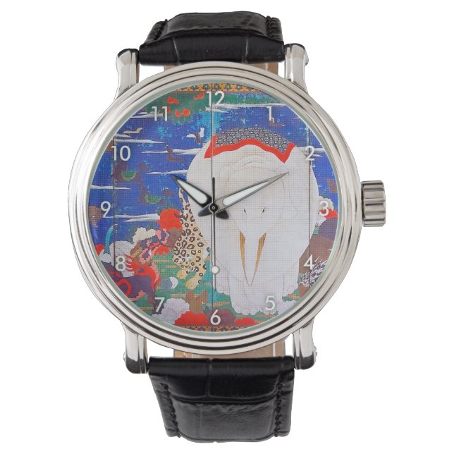 Montre Oiseaux, animaux et Plantes floraux(droite)Jakuchu (devant)