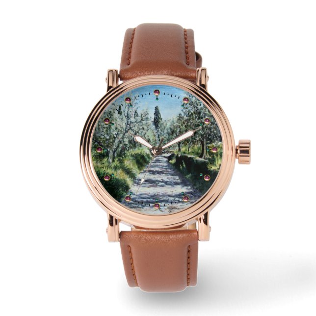 Montre OLIVIERS EN RIMAGGIO Paysage toscan (Recto)