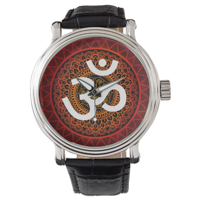 Montre Om chakra mandala (devant)