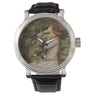 Montre Ophélie par l'étang par John William Waterhouse