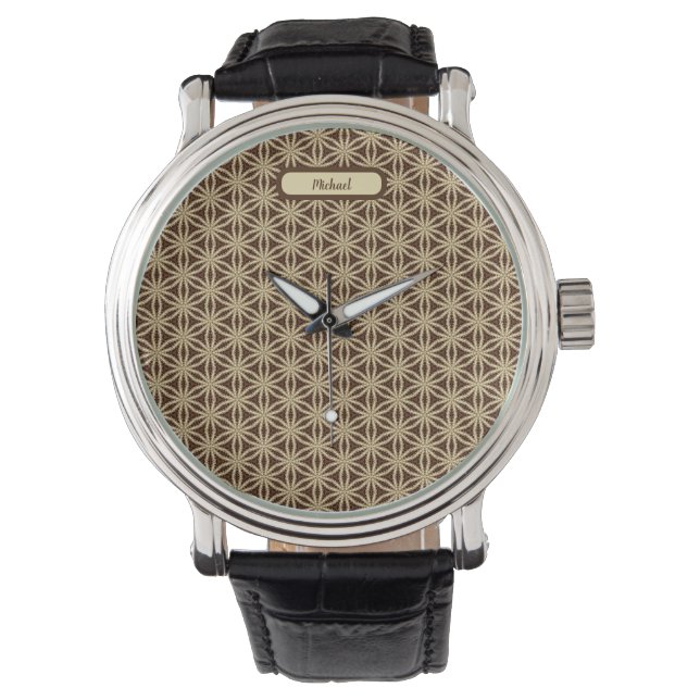 Montre Or et Brown Star Anise (devant)