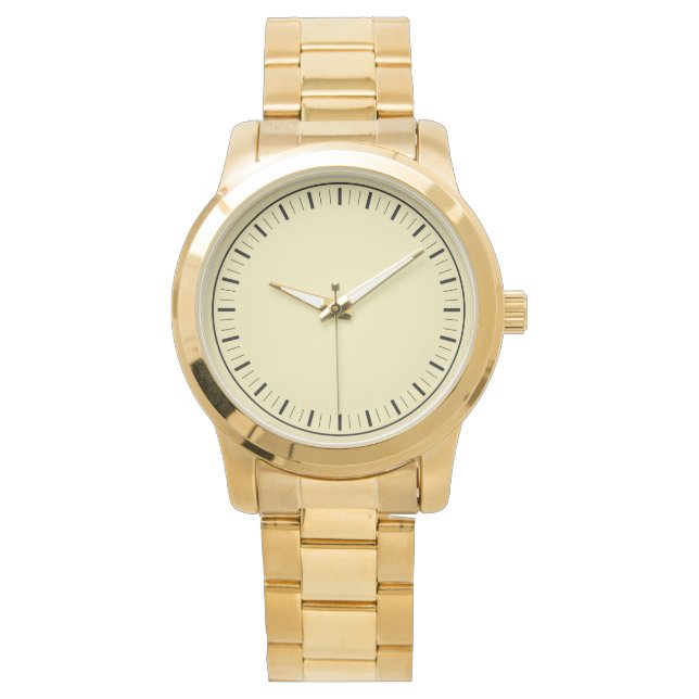 Montre Or masculin moderne surdimensionné (devant)