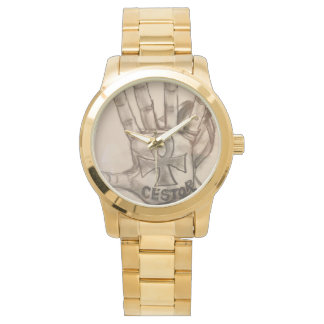 montre or personnalisée pour hommes..ankhcestor ma
