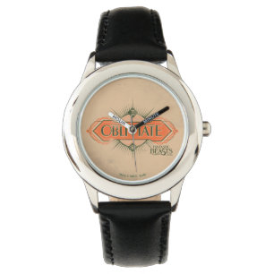 Montre Orange Art Déco Obliviate Spell Graphisme