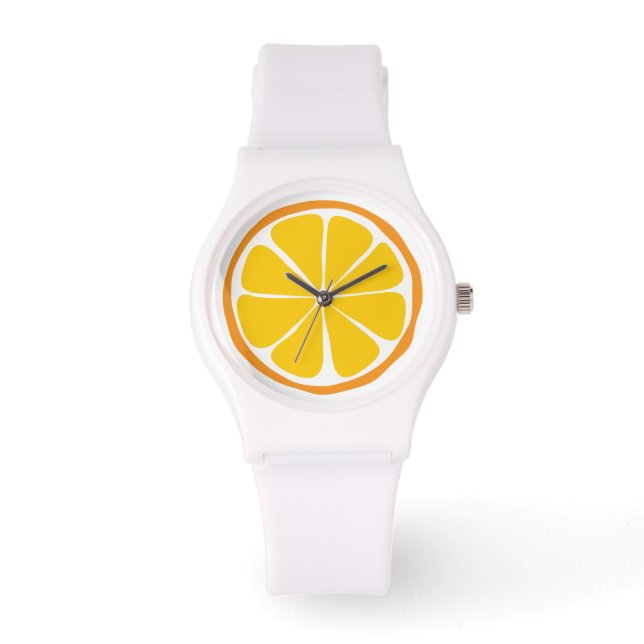 Montre Orange Citrus d'été (Recto)