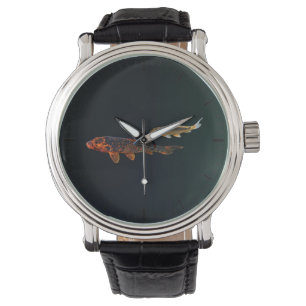 Montre Orange Koi et Gold Koi