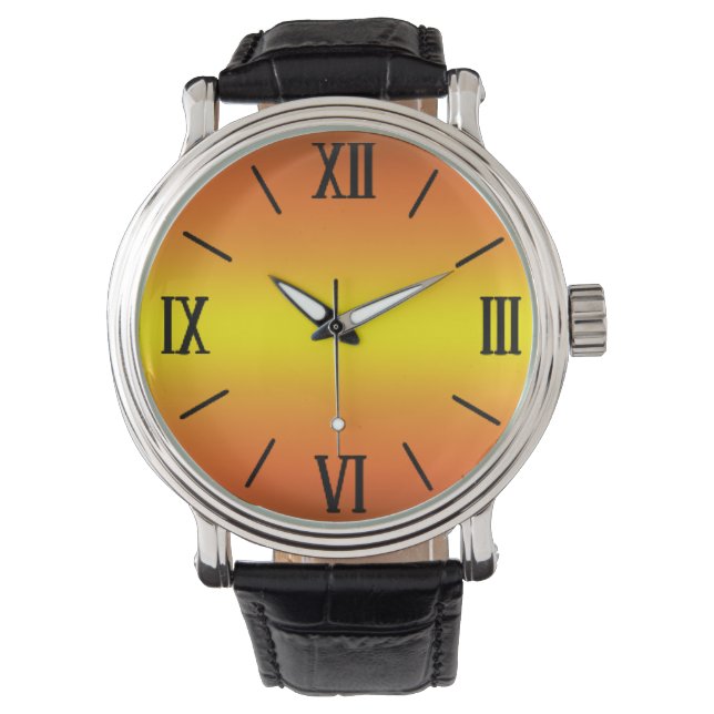Montre Orange Sunset Watch (devant)